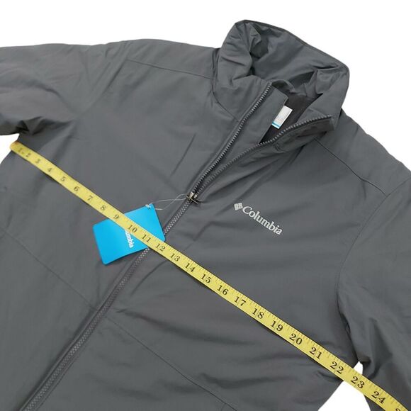 Columbia Northern Bound Jacket Mens Medium Gray Soft Shell Full Zip Outdoor - Picture 10 of 12